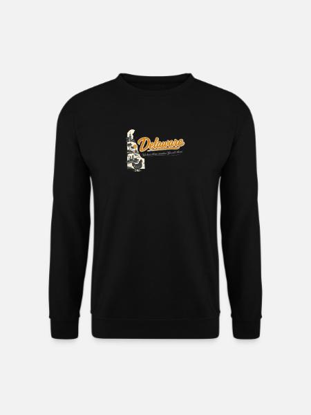 Delaware Retro Vintage First State Blue Hen Design - Unisex Pullover - Schwarz