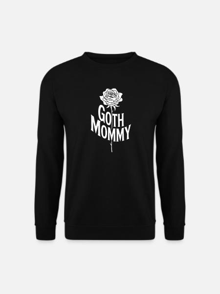 Goth-Mama-Rosen-Emblem - Unisex Pullover - Schwarz