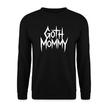 Goth Mommy Bold Typografie - Unisex Pullover - Schwarz - Vorne - Alina (178cm) & Michal (187cm)