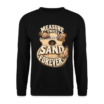 Geigenbauer Luthier Lutherie - Unisex Pullover - Schwarz - Vorne - Alina (178cm) & Michal (187cm)
