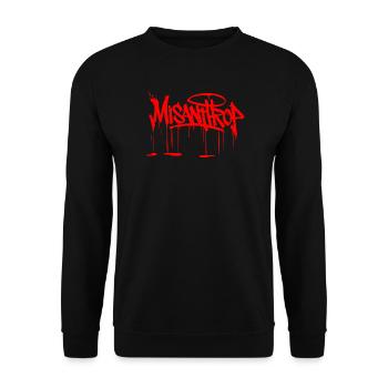 Style Misanthrop red - Unisex Pullover - Schwarz - Vorne - Alina (178cm) & Michal (187cm)