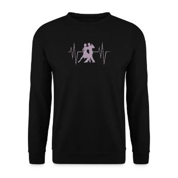 Paartanz Tanzen Tänzerin Klassischer Tanz Sprüche - Unisex Pullover - Schwarz - Vorne - Alina (178cm) & Michal (187cm)