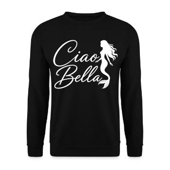 Ciao Bella - Unisex Pullover - Schwarz - Vorne - Alina (178cm) & Michal (187cm)