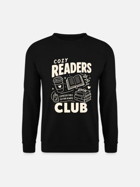 Cozy Readers Club - Unisex Pullover - Schwarz