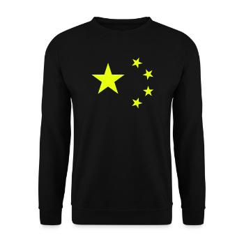 China - Unisex Pullover - Schwarz - Vorne - Alina (178cm) & Michal (187cm)