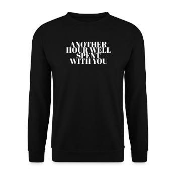 Another Hour With You - Unisex Pullover - Schwarz - Vorne - Alina (178cm) & Michal (187cm)
