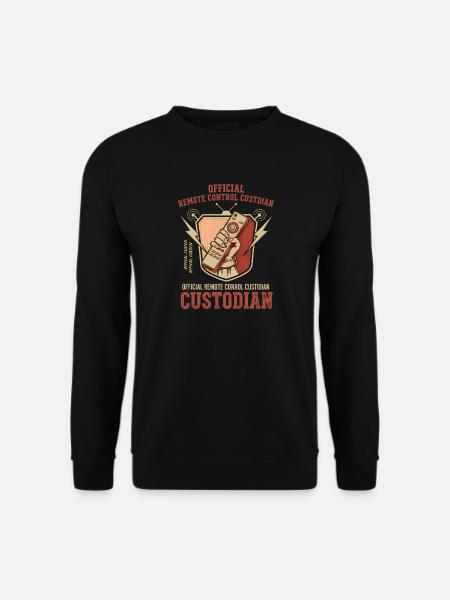 Fernbedienungs Wächter Abzeichen - Unisex Pullover - Schwarz