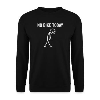 no bike today - Unisex Pullover - Schwarz - Vorne - Alina (178cm) & Michal (187cm)