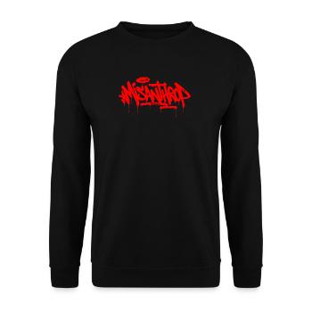 Misanthrop Rusty Style - Unisex Pullover - Schwarz - Vorne - Alina (178cm) & Michal (187cm)