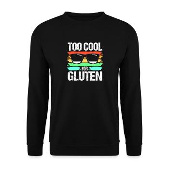 Glutenfrei - Unisex Pullover - Schwarz - Vorne - Alina (178cm) & Michal (187cm)