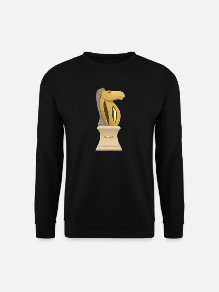 Goldener Pferdepokal - Unisex Pullover - Schwarz