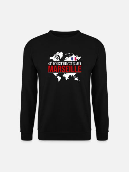 Marseille - Unisex Pullover - Schwarz