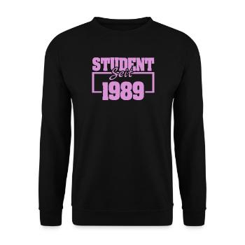 seit 1989 - Unisex Pullover - Schwarz - Vorne - Alina (178cm) & Michal (187cm)