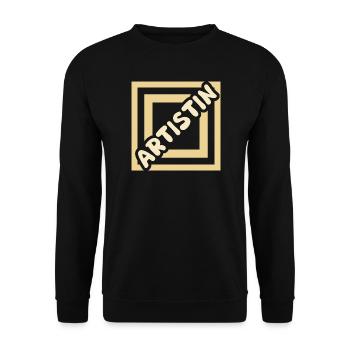 Geschenk für Artistin - Unisex Pullover - Schwarz - Vorne - Alina (178cm) & Michal (187cm)
