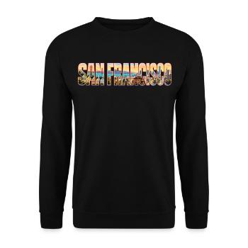 San-Francisco-33cm - Unisex Pullover - Schwarz - Vorne - Alina (178cm) & Michal (187cm)