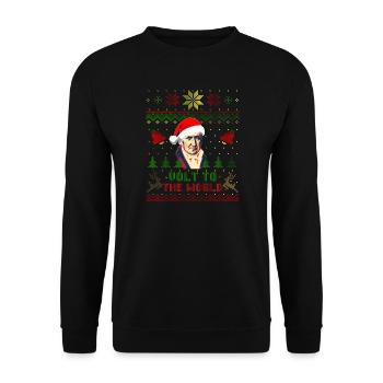 Volt To The World - Unisex Pullover - Schwarz - Vorne - Alina (178cm) & Michal (187cm)