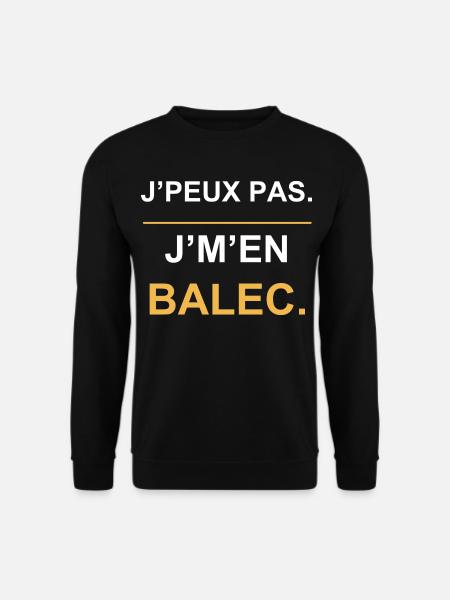 Ich kann nicht, es ist mir egal! Typografie - Unisex Pullover - Schwarz