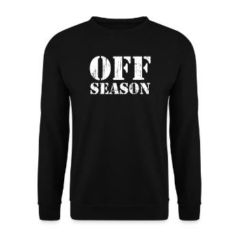 Off Season Bodybuilding Training Gym Fitness - Unisex Pullover - Schwarz - Vorne - Alina (178cm) & Michal (187cm)