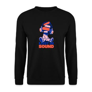 Lost in Sound Bücherkopf - Unisex Pullover - Schwarz - Vorne - Alina (178cm) & Michal (187cm)