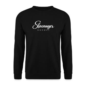 Stavanger - Norway - Norge - Norwegen - Skandinavi - Unisex Pullover - Schwarz - Vorne - Alina (178cm) & Michal (187cm)