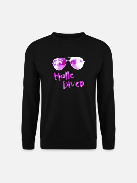 Malle Diven - Mädelsurlaub Mallorca - Unisex Pullover - Schwarz