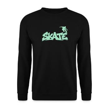Skate Skater - Unisex Pullover - Schwarz - Vorne - Alina (178cm) & Michal (187cm)