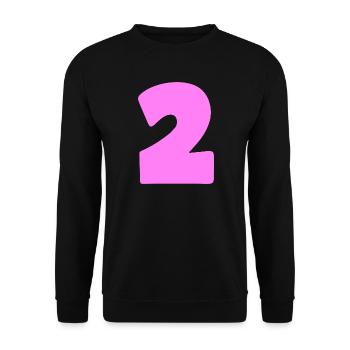 2 - Unisex Pullover - Schwarz - Vorne - Alina (178cm) & Michal (187cm)