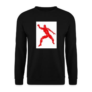 Silhouette - Unisex Pullover - Schwarz - Vorne - Alina (178cm) & Michal (187cm)