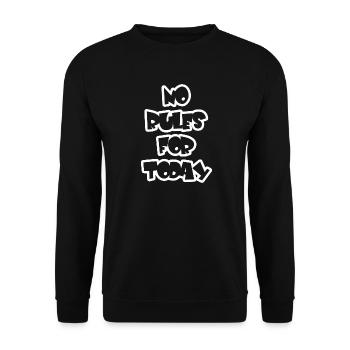 Keine Regeln Heute Graffiti  - Unisex Pullover - Schwarz - Vorne - Alina (178cm) & Michal (187cm)