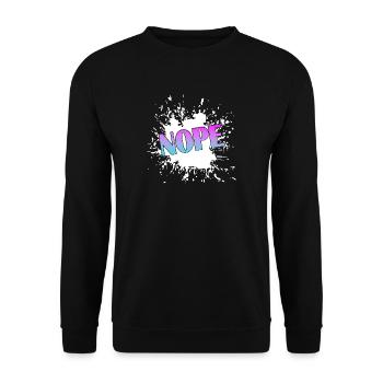 NOPE  - Unisex Pullover - Schwarz - Vorne - Alina (178cm) & Michal (187cm)