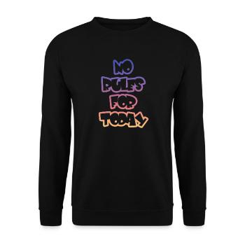 Keine Regeln Heute  - Unisex Pullover - Schwarz - Vorne - Alina (178cm) & Michal (187cm)