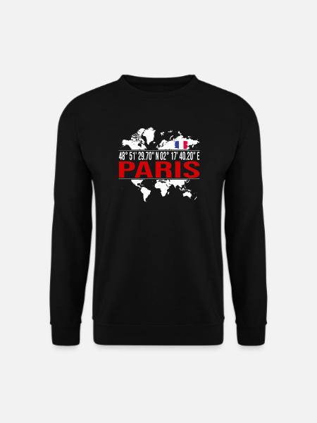 Paris - Unisex Pullover - Schwarz