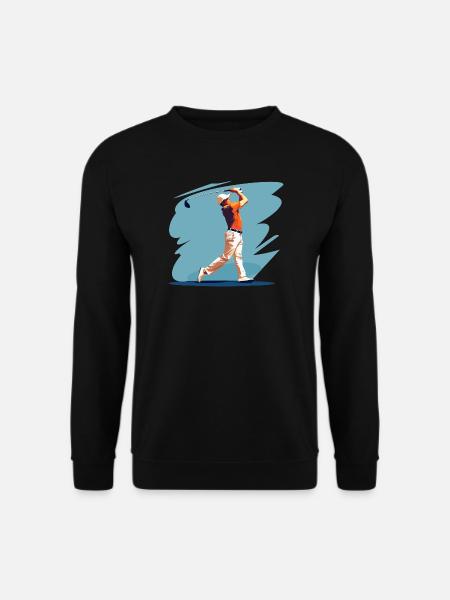 Golfspieler Grafik - Unisex Pullover - Schwarz
