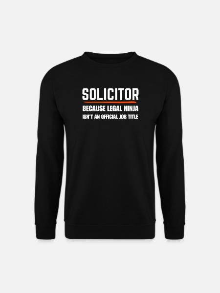 Lustiges Rechtsgeschenk des Anwalts - Unisex Pullover - Schwarz