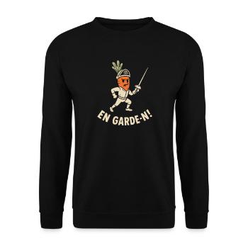 En garde-n - Unisex Pullover - Schwarz - Vorne - Alina (178cm) & Michal (187cm)