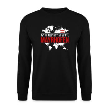 Mayrhofen - Unisex Pullover - Schwarz - Vorne - Alina (178cm) & Michal (187cm)