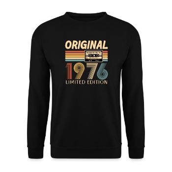 50. Geburtstag, 50 Jahre - Unisex Pullover - Schwarz - Vorne - Alina (178cm) & Michal (187cm)