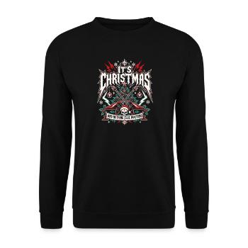 It's Christmas – Metal Fans - Unisex Pullover - Schwarz - Vorne - Alina (178cm) & Michal (187cm)