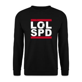 LOL SPD - Unisex Pullover - Schwarz - Vorne - Alina (178cm) & Michal (187cm)