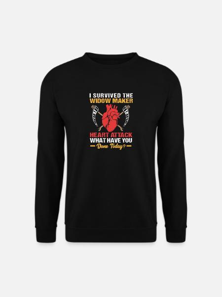 Herzinfarkt - Unisex Pullover - Schwarz