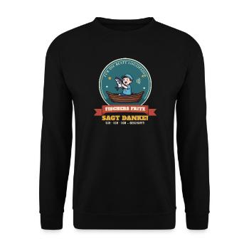 Logopädin – Danke Geschenk Abschied Zungenbrecher - Unisex Pullover - Schwarz - Vorne - Alina (178cm) & Michal (187cm)