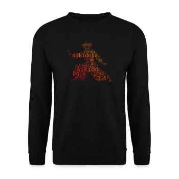 Selbstverteidigung Geschenkidee für Aikido-Prüfung - Unisex Pullover - Schwarz - Vorne - Alina (178cm) & Michal (187cm)