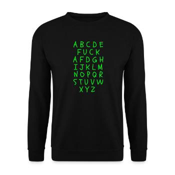 ABC MIT FCK AFD WORTWITZ, FCK NZS, NO NZS, NO AFD - Unisex Pullover - Schwarz - Vorne - Alina (178cm) & Michal (187cm)