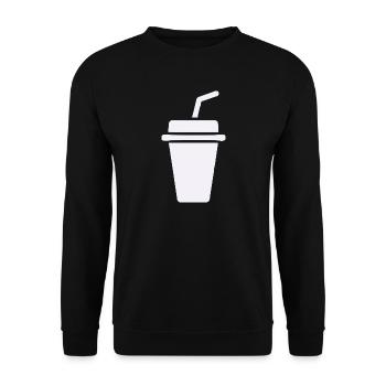 ToGo Becher Icon - Unisex Pullover - Schwarz - Vorne - Alina (178cm) & Michal (187cm)