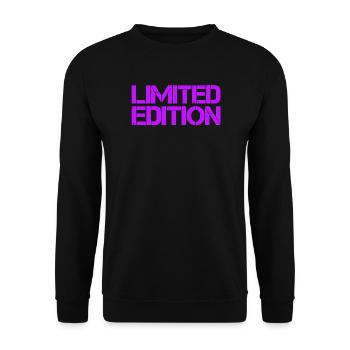 Limitierte Edition Schriftzug - Unisex Pullover - Schwarz - Vorne - Alina (178cm) & Michal (187cm)