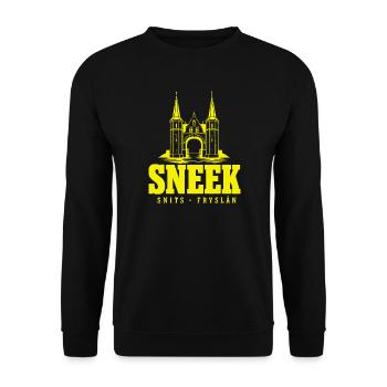 Sneek Snits Friesland Ijsselmeer  - Unisex Pullover - Schwarz - Vorne - Alina (178cm) & Michal (187cm)