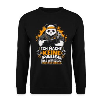 Keine Pause Werkzeug erholt sich - Unisex Pullover - Schwarz - Vorne - Alina (178cm) & Michal (187cm)