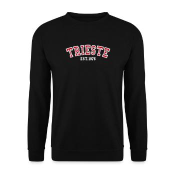 Triest gegründet 1976 – Geburtstag - Unisex Pullover - Schwarz - Vorne - Alina (178cm) & Michal (187cm)