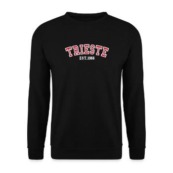 Triest, gegründet 1966 – Geburtstag - Unisex Pullover - Schwarz - Vorne - Alina (178cm) & Michal (187cm)