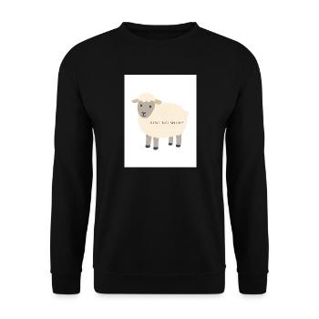 Schafe - Unisex Pullover - Schwarz - Vorne - Alina (178cm) & Michal (187cm)